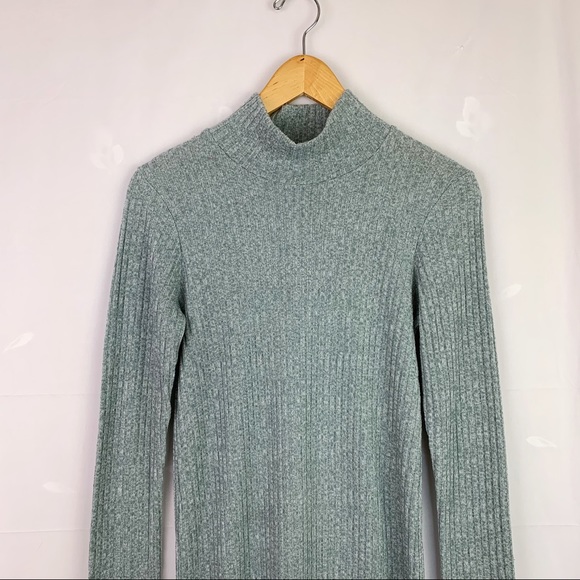 Wilfred Free Mariel Mock Neck Grey Sweater Dress - Picture 5 of 13